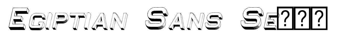 Egiptian Sans Serif Italic